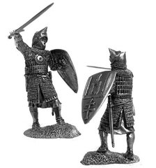 54 мм Рыцарь Великого княжества Литовского, 14-15 века, оловянная миниатюра (Солдатики Публия PTS-5221)