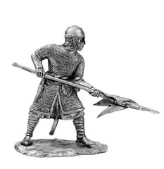 54 мм Норманнский рыцарь, 11 век, оловянная миниатюра (Солдатики Публия PTS-5002)