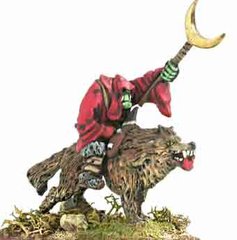 Mirliton Miniatures - Миниатюра 25-28 mm Fantasy - Orc Wizard Wolf Rider - MRLT-OR009