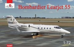 1/72 Bombardier Learjet 55 пассажирский самолет (Amodel 72347) сборная модель
