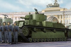 1/35 Т-28Е советский средний трехбашенный танк (HobbyBoss 83854) сборная модель