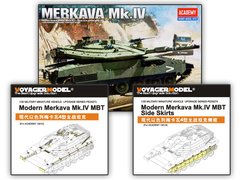 1/35 Танк Merkava Mk.IV + два набора фототравления Voyager Model (Academy 13213), сборная модель