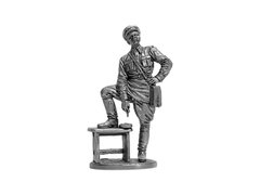 54 мм Офицер Госбезопасности НКВД, СССР 1939-43 годов (EK Castings WW2-55), коллекционная оловянная миниатюра
