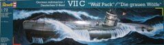 1/72 U-Boot Type VII C "Wolf Pack" германская подводная лодка (Revell 05015)