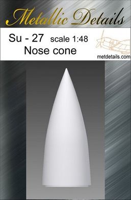 1/48 Набор для детализации самолетов Сухой Су-27: носовой конус (Metallic Details R4801) смола