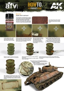Скопление темной ржавчины, средство для имитации загрязнения, 35 мл, эмаль (AK Interactive 4113 Dark Rust Deposits)