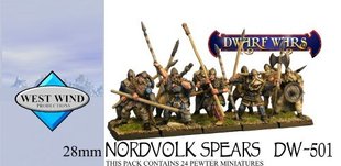 Dwarf Wars - Command – Nordvolk Spear Regiment - West Wind Miniatures WWP-DW-501-C