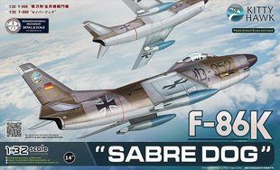 1/32 North American F-86K "Sabre Dog" експортний варіант (Kitty Hawk 32008), збірна модель