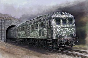 1/35 Wehrmachtslokomotive V188 германский дизельный локомотив (Trumpeter 00225), сборная модель