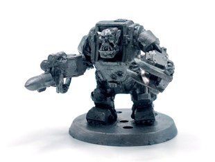 Ork Nob in Mega-Armour, мініатюра Warhammer 40000, металева
