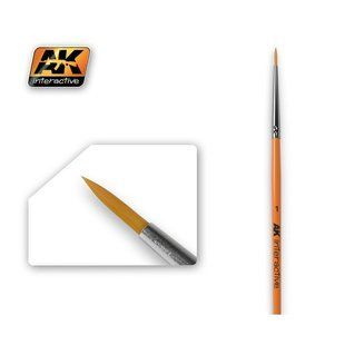 Пензлик круглий №1, синтетика (AK Interactive AK603 Round Brush Syntetic)