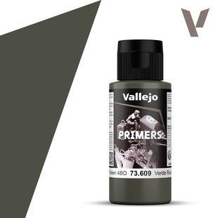 Грунтовка 4БО радянський зелений, 60 мл (Vallejo 73609 Russian Green 4BO Surface Primer Acrylic-Polyurethane)