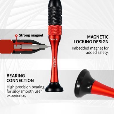 Ручна міні-дрель із набором свердл 0.3 - 1.2 мм (DSPIAE AT-SHD Precision Aluminum Alloy Hand Drill with Tungsten Drill Bits Set)