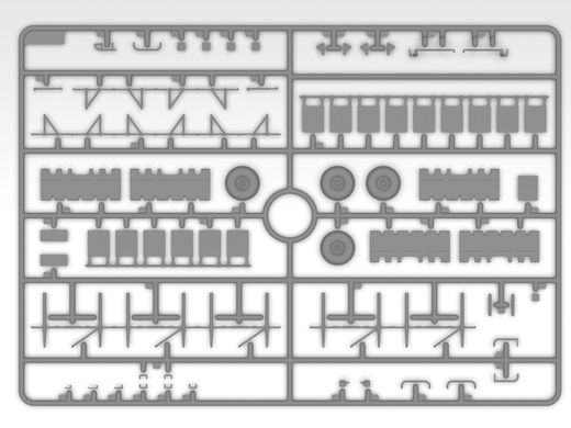 1/35 Универсальный военный контейнер и aэродромное покрытие СШA M8A1 (ICM 53201), сборная модель