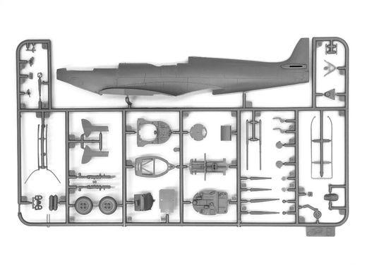 1/48 Spitfire LF.IXE истребитель ВВС СССР (ICM 48066), сборная модель