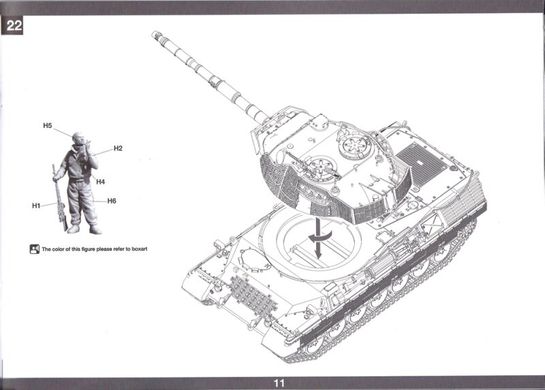 1/35 Leopard 1 A5/C2 (2-in-1) + фототравление + фигурка (Takom 2004) сборная модель