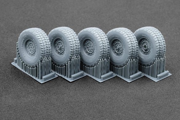 1/35 Колеса MT 24-bolt для HMMWV звичайні, 5 штук, 3D-друк (ScaleX WM35003)