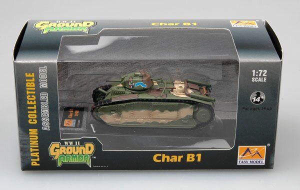 1/72 French Char B1 bis tank s/n 337 EURE, May 1940, France 3e DCR (EasyModel 36156) готовая модель