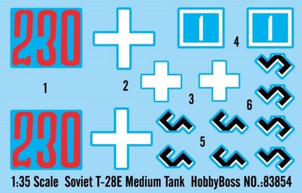 1/35 Т-28Е радянський трьохбаштовий танк (HobbyBoss 83854) збірна модель