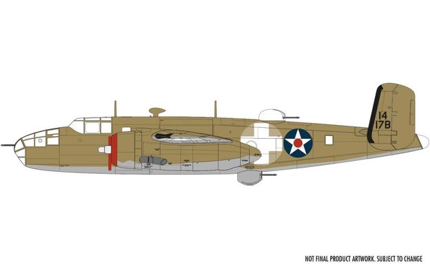 1/72 North American B-25B Mitchell американский бомбардировщик (Airfix A06020), сборная модель