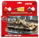 1/76 Pz.Kpfw.VI Ausf.B King Tiger германский тяжелый танк (Airfix 55303) сборная модель + клей + краска + кисточка