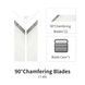 Лезвия 90 градусов для снятия фаски для DSPIAE AT-CT &ldquo;I-deal&rdquo; Plastic Chamfering Tool, 22 штуки