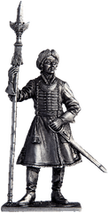 54 мм Обер-офицер Преображенского полка, 1697-1702, оловянная миниатюра (EK Castings R229)