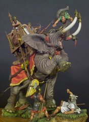 54 мм Chartaginian War Elephant (202 BC)