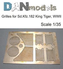 1/35 Фототравління для танка Pz.Kpfv.VI King Tiger: сітки МТО (DANmodels DM35519)