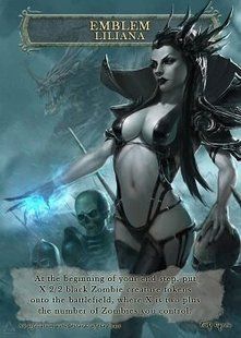 Emblem Liliana the Last Hope #1 Token Magic: the Gathering (Токен) GnD Cards