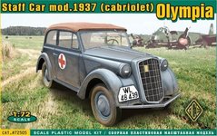 1/72 Olympia Cabriolet модель 1937 року штабний автомобіль (ACE 72505), збірна модель