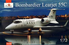 1/72 Bombardier Learjet 55C пассажирский самолет (Amodel 72348) сборная масштабная модель-копия