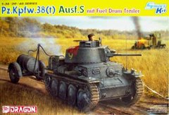 Pz.Kpfw.38 (T) Ausf.S с бочкой для топлива 1:35