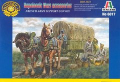 1/72 Napoleonic Wars Accessories: French Army Support Convoy 1805-1815 (Italeri 6017) 9 фигур + 4 лошади + 1 повозка