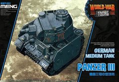 Танк Panzer III, сборка без клея, Meng World War Toons WWT-005