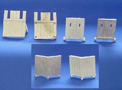 RAFM Miniatures - 28-30 mm Wheeled Siege Shields, Mantlets (3) - RAF0907