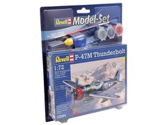 1/72 Самолет P-47M Thunderbolt, стартовый набор с красками и клеем (Revell 03984), сборная модель