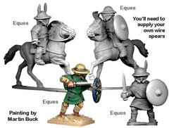 Древние (Ancients) - Equites (2 foot, 2 mounted) - Crusader Miniatures NS-CM-ANG005