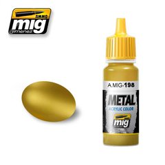 Металлик золото FS 17043, 17 мл (Ammo by Mig A.MIG-198 Gold) акриловая краска