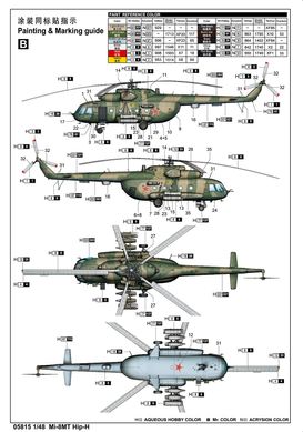 1/48 Гелікоптер Міль Мі-8МТ/Мі-17 (Trumpeter 05815), збірна модель