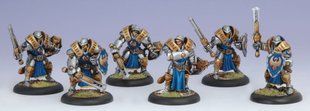 Warmachine Cygnar Sword Knight (Unit Box: 1 Captain, 5 Sword Knights) - Privateer Press Miniatures PRIV-PIP 31029