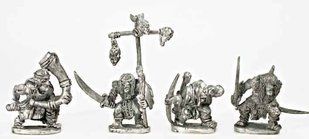 Mirliton Miniatures - Миниатюра 25-28 mm Fantasy - Goblin Command Group 2 - MRLT-GO006
