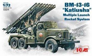 1/72 БM-13-16 "Катюша" реактивная система залпового огня РСЗО (ICM 72571), сборная модель