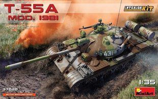 1/35 Т-55А образца 1981 года, модель с интерьером (MiniArt 37020), сборная модель