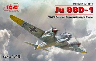 1/48 Junkers Ju-88D-1 німецький літак-розвідник (ICM 48240), збірна модель