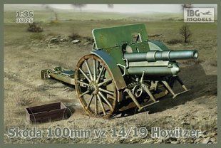 1/35 100-мм гаубица Skoda vz.14/19 + металлический ствол (IBG Models 35025) сборная модель