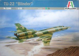 1/72 Туполев Ту-22 советский стратегический бомбардировщик (Italeri 1245) сборная масштабная модель