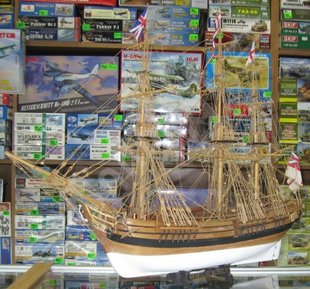 Баунти (HMS Bounty) 1:64, готовая модель ручной сборки