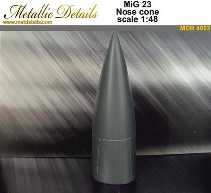 1/48 Набор для детализации самолетов МиГ-23: носовой конус (Metallic Details R4802) смола