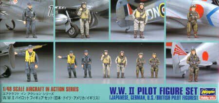 1:48 Пилоты Второй мировой войны: США, Япония, Великобритания, Германия (18 фигур)
